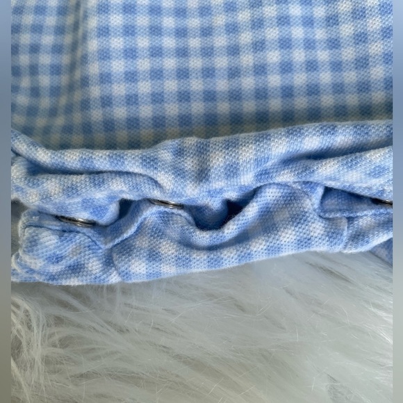 Ralph Lauren baby girl romper /bubble. Light blue gingham pattern - Size 18 mos. - Picture 2 of 6